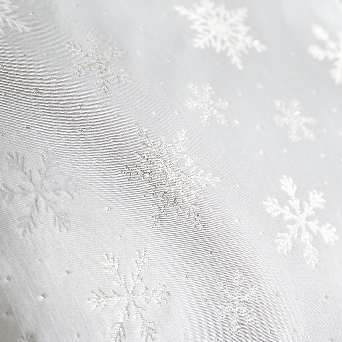 Pościel Żakardowa Preciosita 200x220 cm z motywem śnieżynki