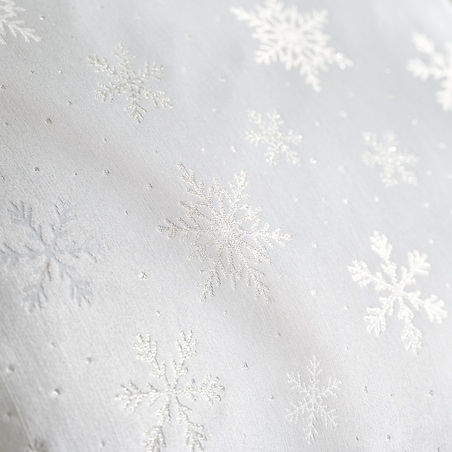 Pościel Żakardowa Preciosita 200x220 cm z motywem śnieżynki
