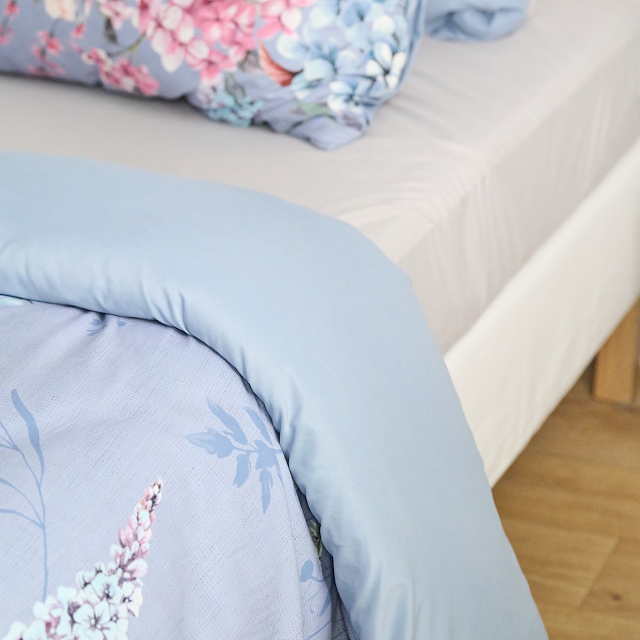 Pościel Z Mikrofibry Malwani 160x200 cm z motywem kwiatowym