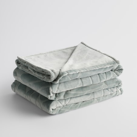 Koc Hoyani 200x220 cm z motywem liściastym