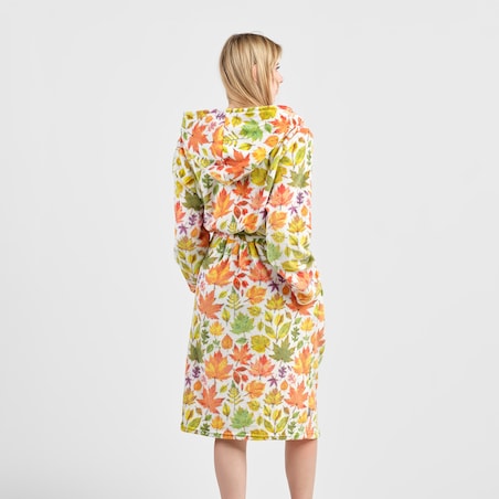 Szlafrok Listio z motywem liściastym