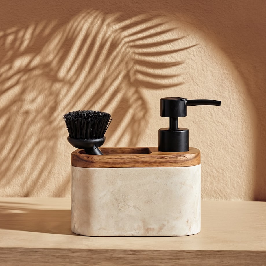 Dozownik Z Miejscem Na Gąbkę I Szczotką Arkanos