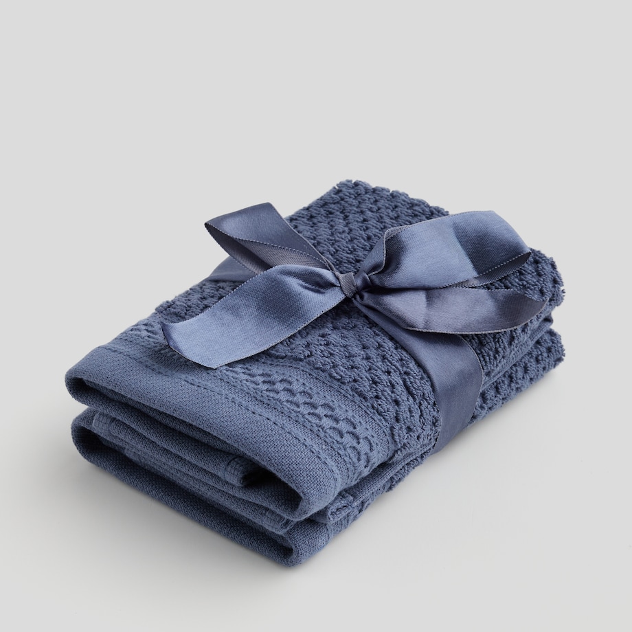 Komplet 2 szt. ręczników do twarzy lub do rąk Risso 30x30 cm