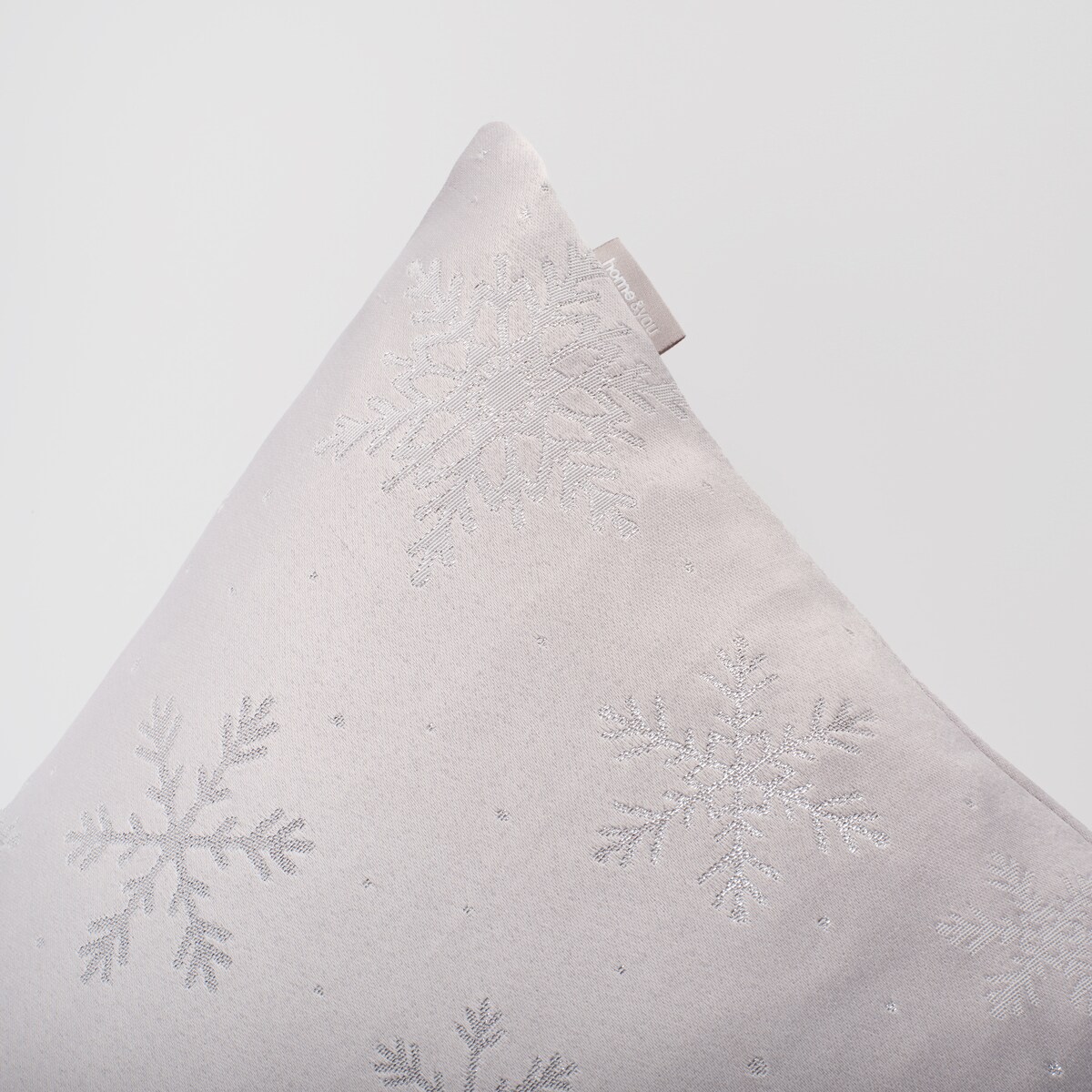 Poszewka Żakardowa Preciosita 45x45 cm z motywem śnieżynki