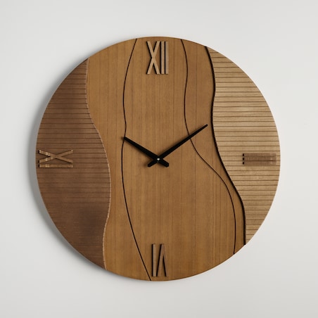 drewniany zegar ścienny onda ø 60 cm