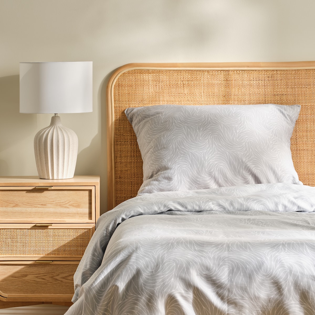 Pościel z bawełny satynowej Linguine 200x220 cm z motywem abstrakcyjnym