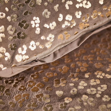 Pościel welwetowa ze złotym nadrukiem Panterin 160x200 cm