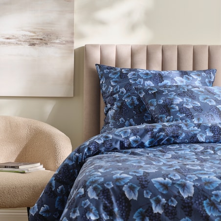 Pościel z bawełny satynowej Bluvella 200x220 cm z motywem owoców