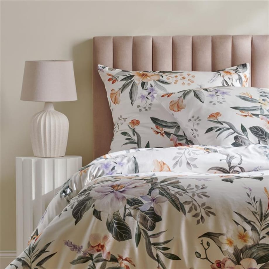 Pościel z bawełny satynowej Mariluna 200x220 cm z motywem tropikalnym