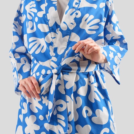 Szlafrok Z Bawełny Breeze z motywem morskim