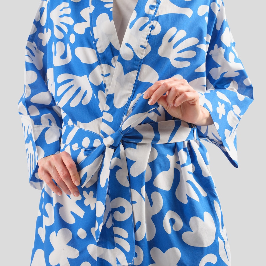 Szlafrok Z Bawełny Breeze z motywem morskim