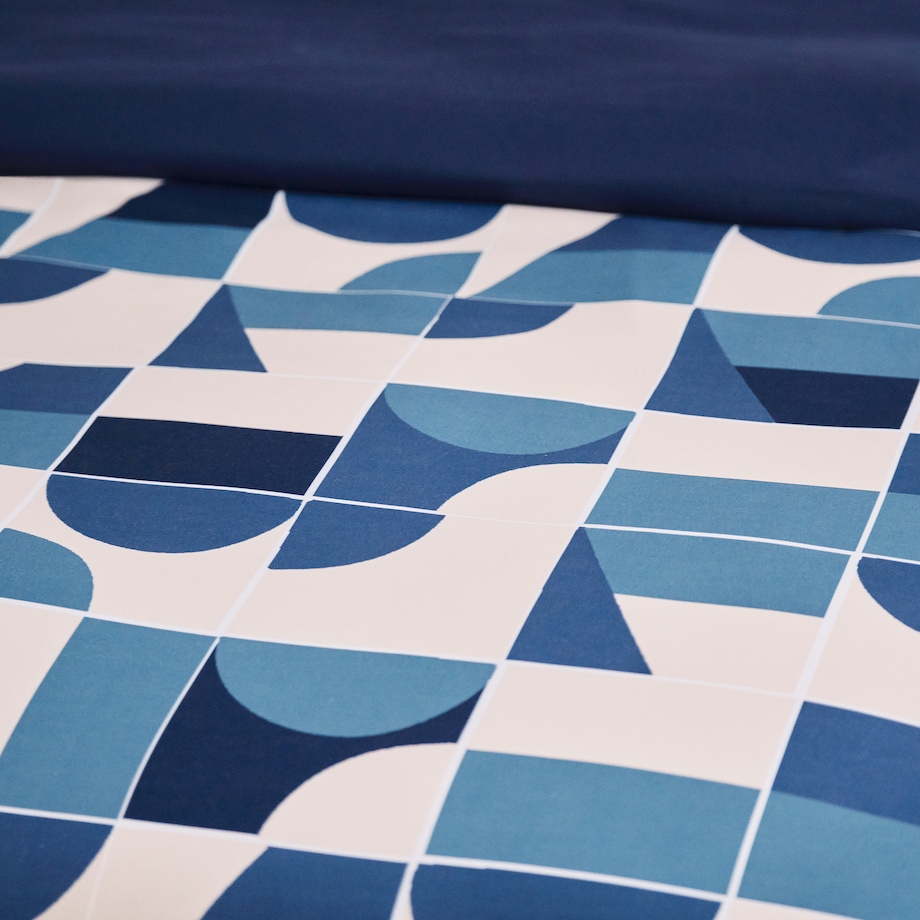 Pościel Z Mikrofibry Gimo 160x200 cm z motywem geometrycznym