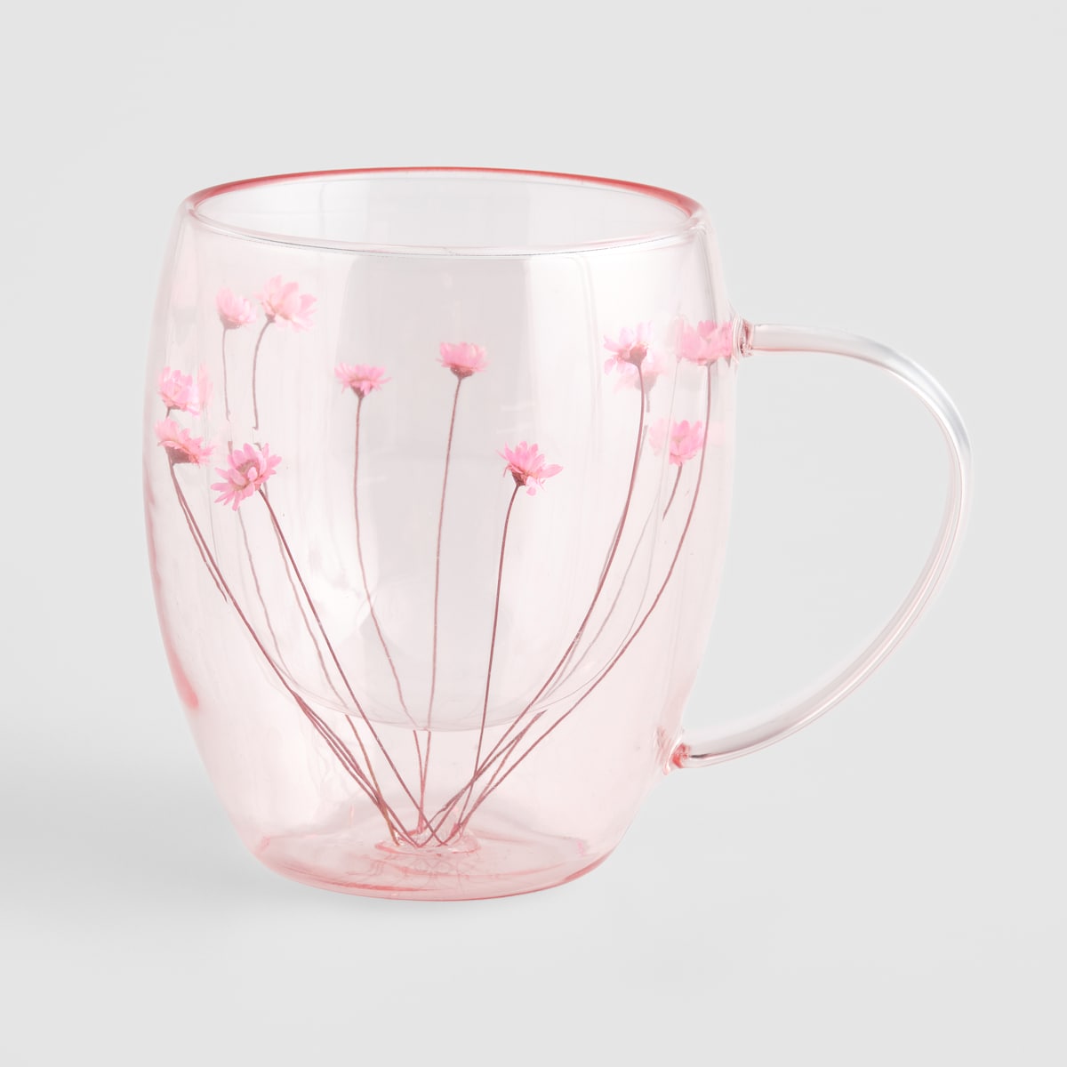 Szklanka Eliani z motywem kwiatowym