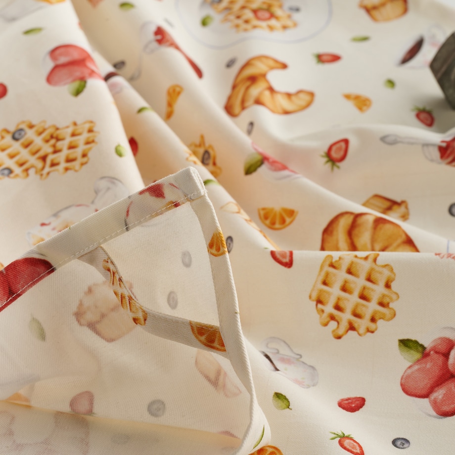 Komplet Ścierek Brunchery 45x65 cm z motywem kulinarnym