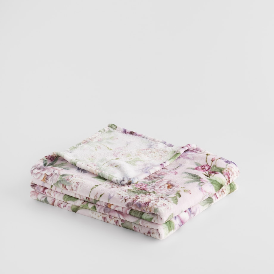 Drukowany koc Tensianis 150x200 cm z motywem kwiatowym