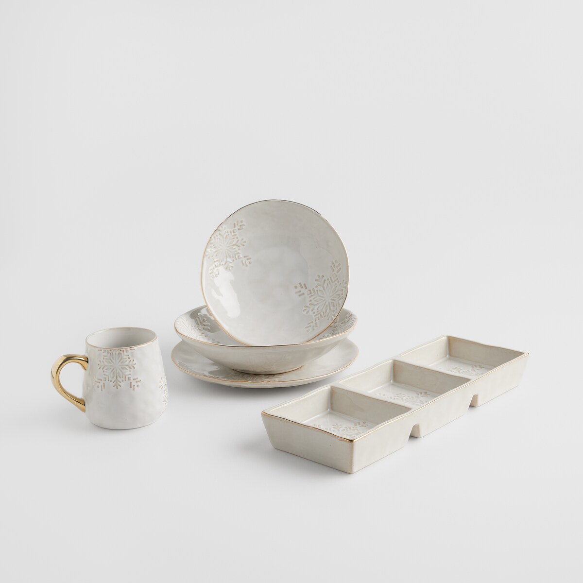 Patera Flakes z motywem śnieżynki