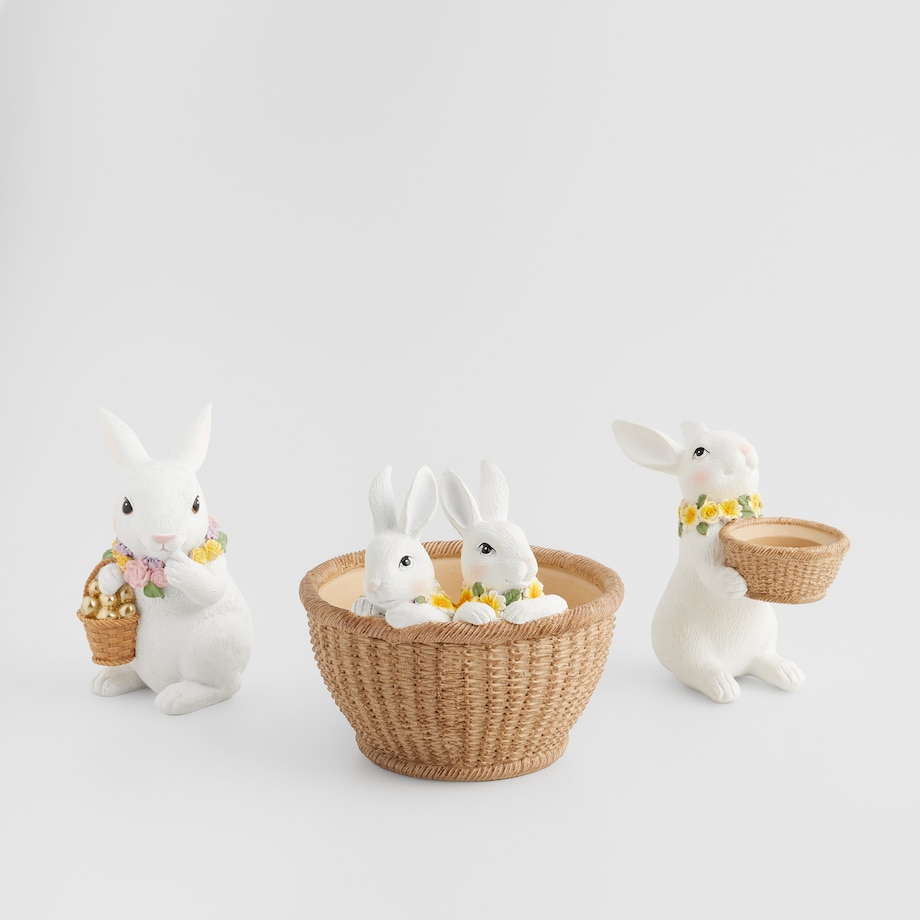 Świecznik Bloomfy z motywem królika