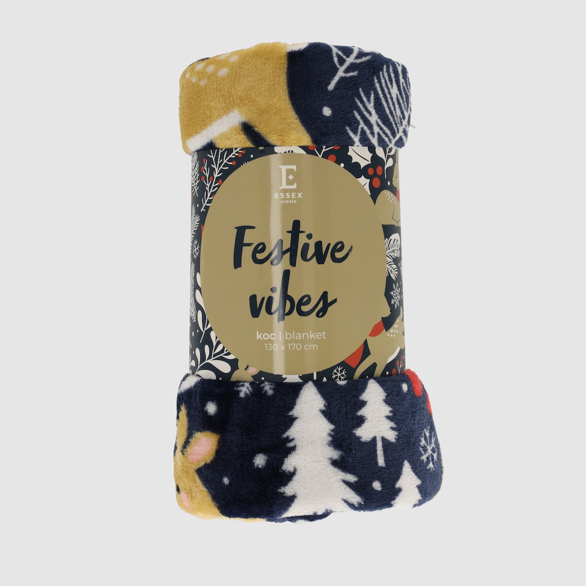Drukowany koc Festive Vibes 130x170 cm
