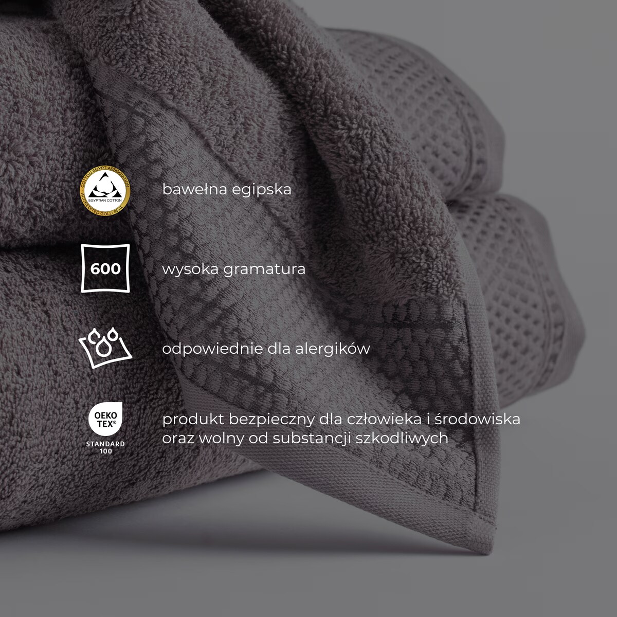 ręcznik z bawełny egipskiej Destello 70x130 cm