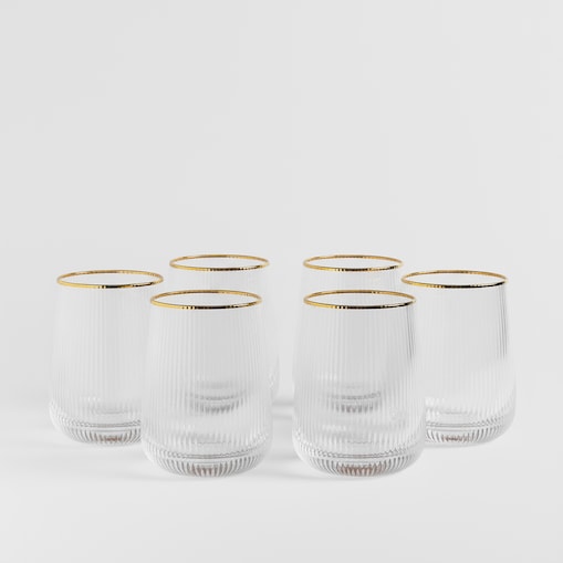 Komplet 6 szklanek Vanesa