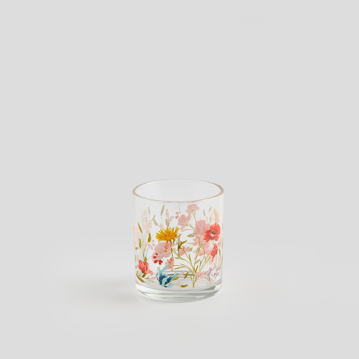Szklanka Sirso z motywem kwiatowym