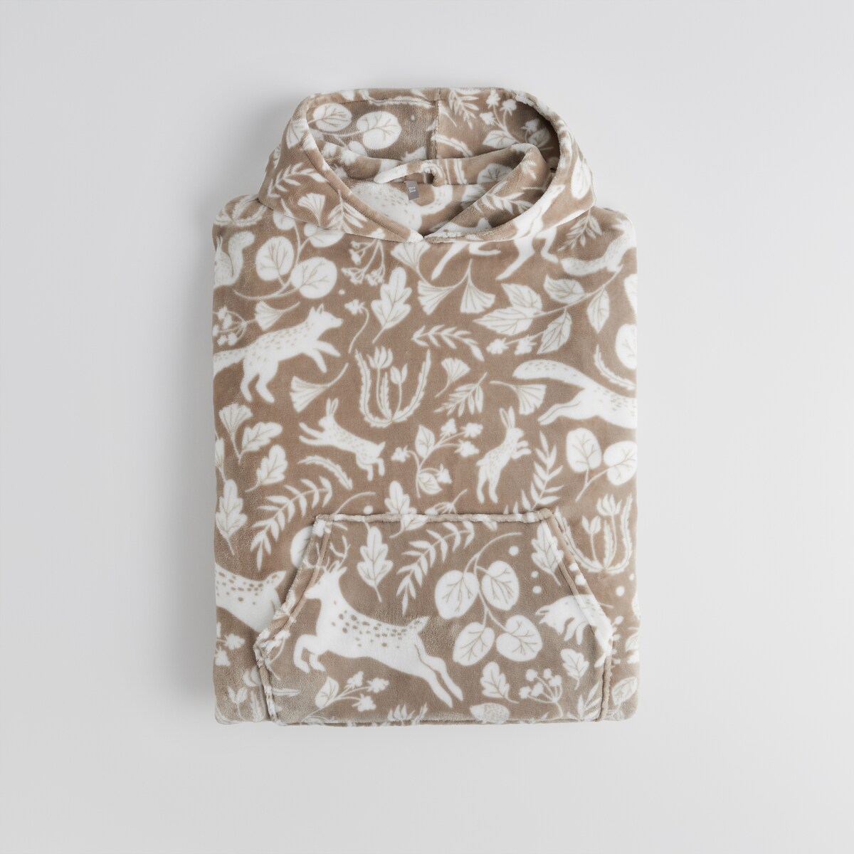 Ponczo Misne z motywem zwierząt leśnych