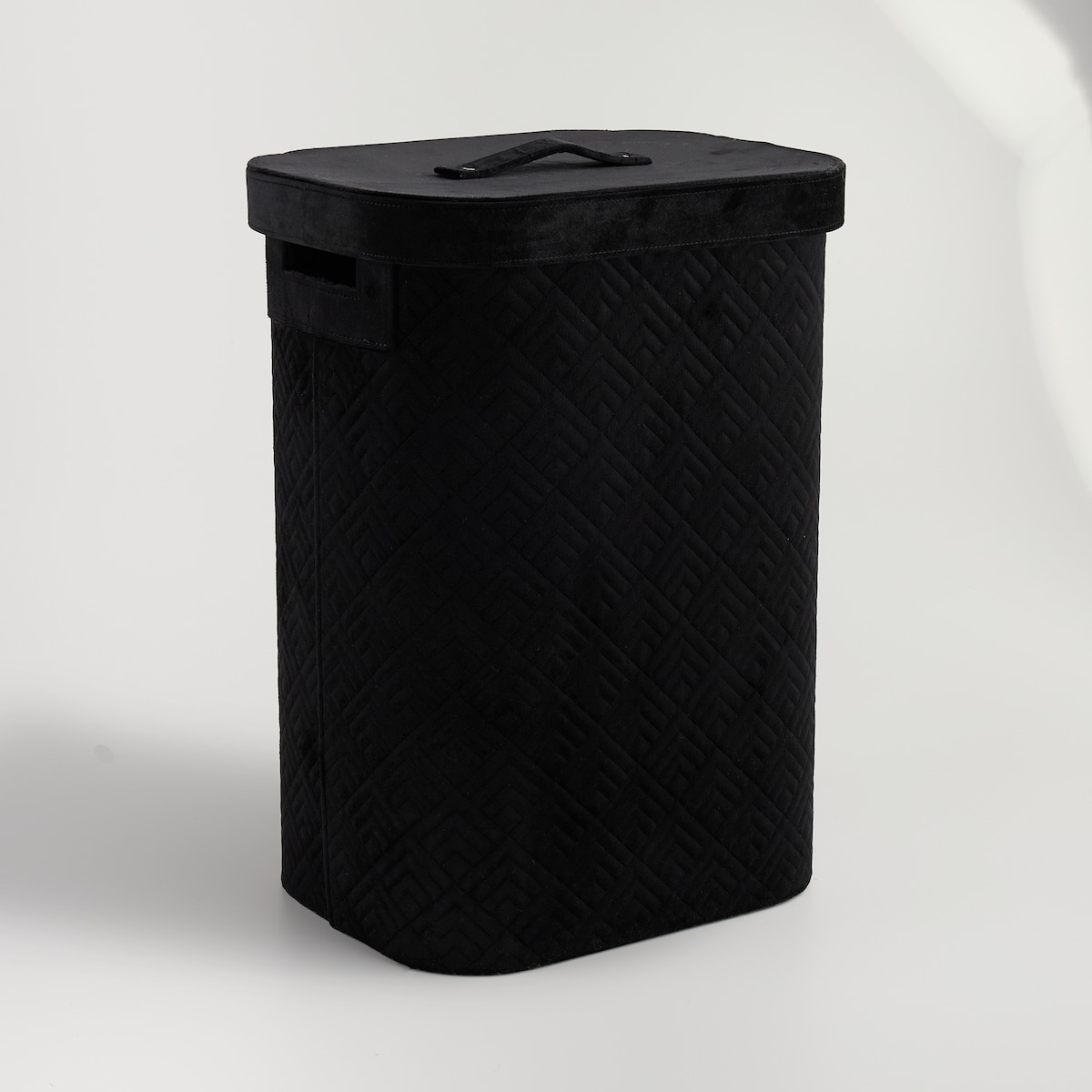 elegancki kosz na pranie z welwetu parazino 65 l