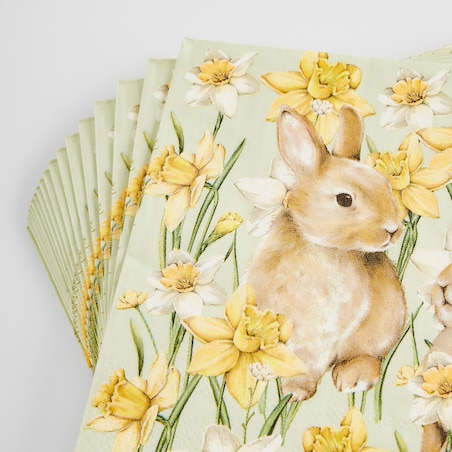 Komplet Serwetek Daffelisbunny z motywem królika