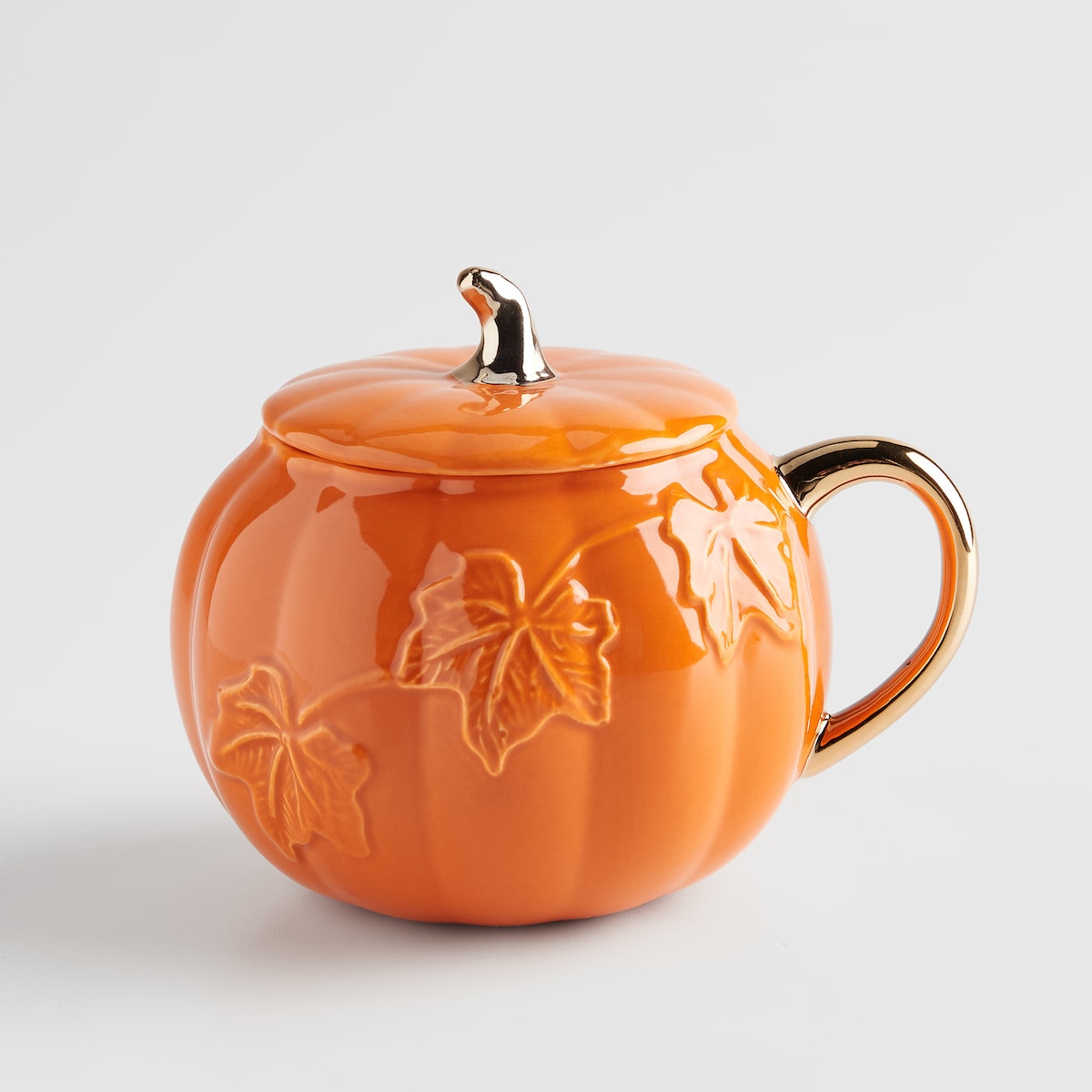 Kubek w kształcie dyni z przykrywką Leafkin