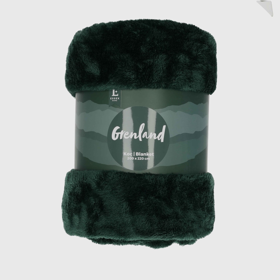 Jednokolorowy koc Grenland VI 200x220 cm