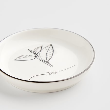 Podstawka Pod Torebkę Od Herbaty Chacha z motywem roślinnym