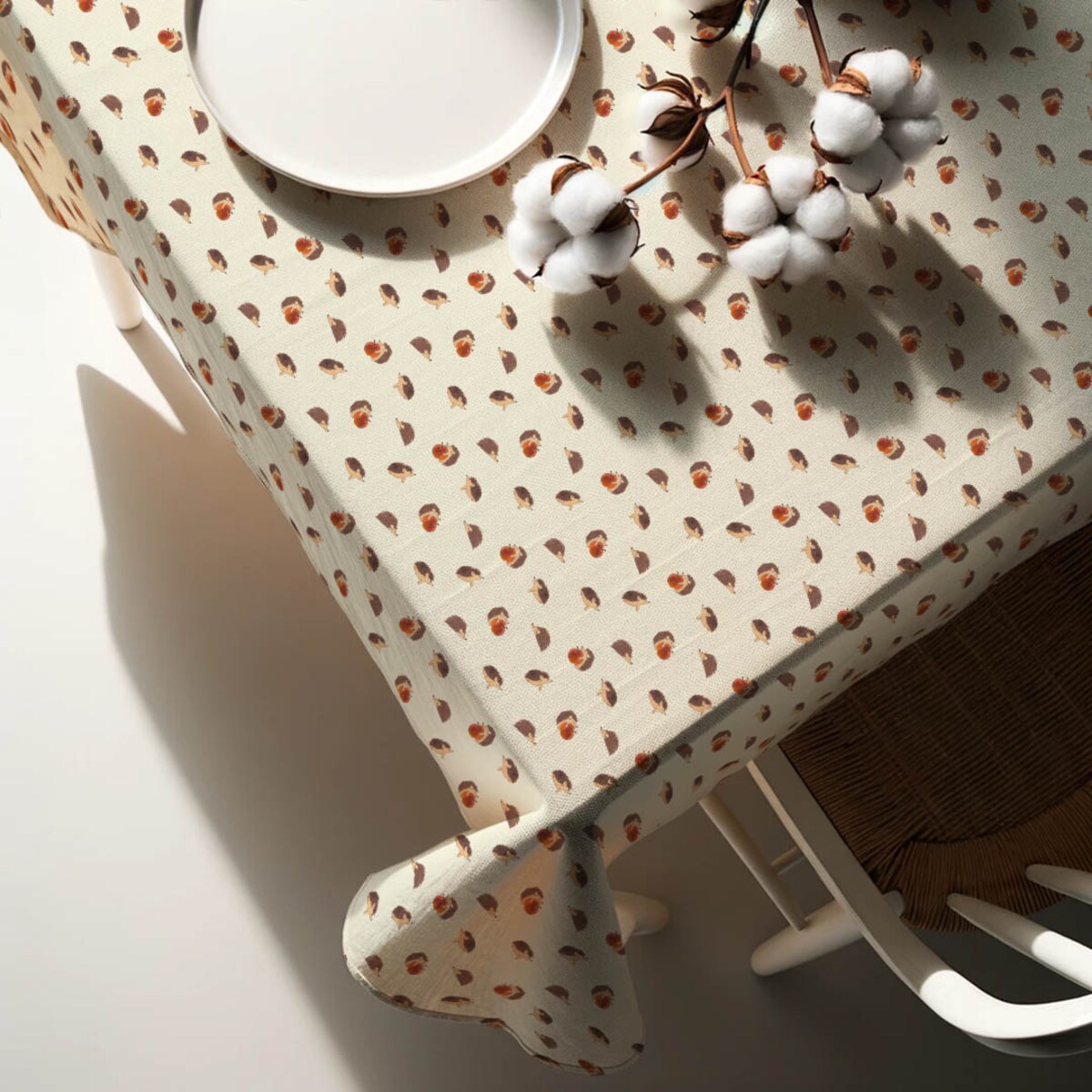 Obrus świąteczny - Jeżyki 140x240 cm