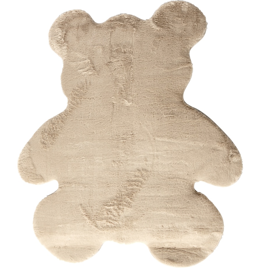 Dywan dziecięcy miś z imitacji futra BJÖRN, 100 x 85 cm