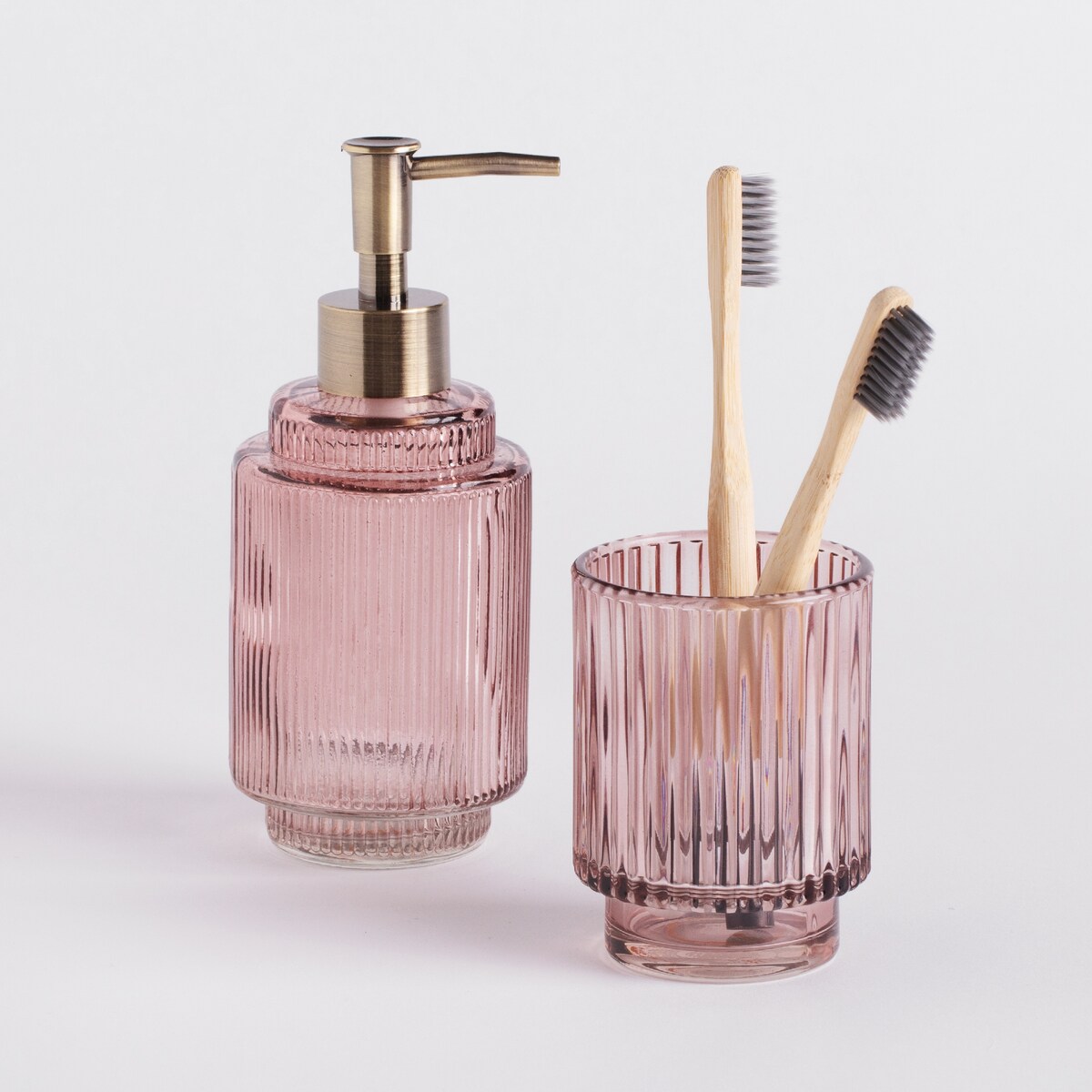 Dozownik Łazienkowy z Ryflowanego Szkła Ryflos