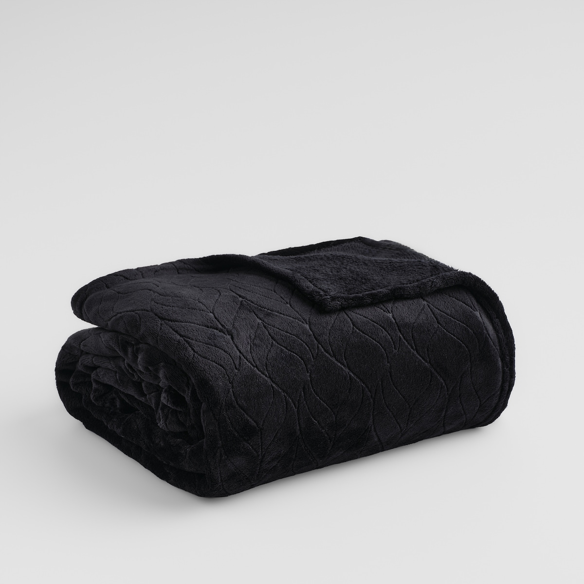 Jednokolorowy koc z wytłoczonym wzorem Violineos 150x200 cm z motywem arabeski