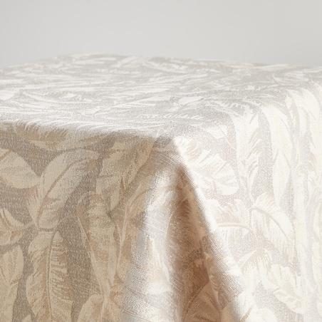 Serweta Żakardowa Sparkleaf 80x80 cm z motywem liściastym