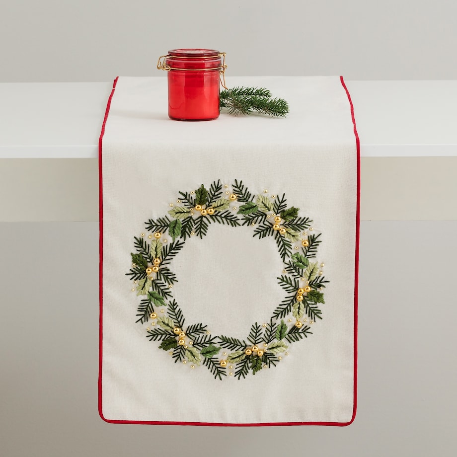 Bieżnik Haftowany Noel arbre 35x180 cm