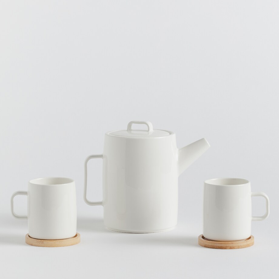 Teapot With Mugs Plaino 