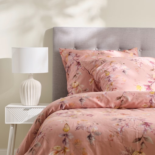 Pościel z bawełny satynowej Celeria 200x220 cm z motywem dyni