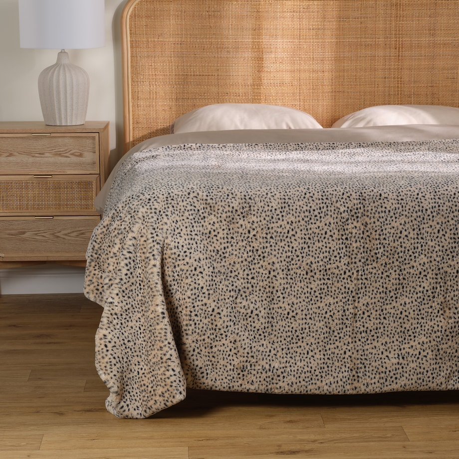 Narzuta Futrzana Lamperia 180x200 cm z motywem zwierzęcym