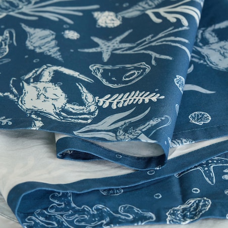 Bieżnik z nadrukiem Coraleia 35x180 cm z motywem morskim