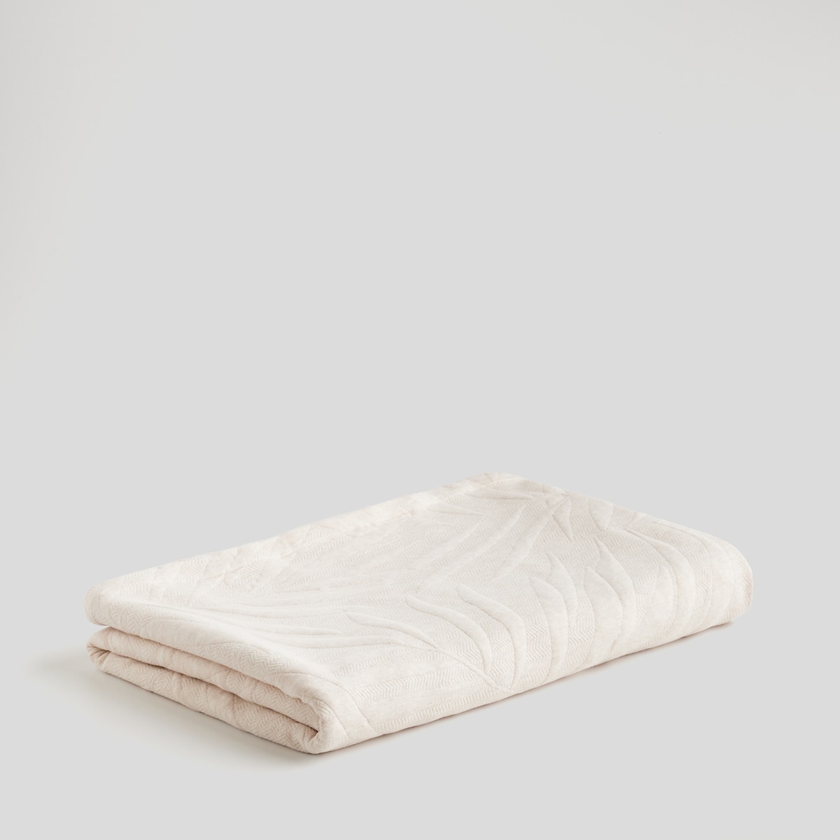 Narzuta Z Bawełną Palmeris 200x220 cm z motywem liści