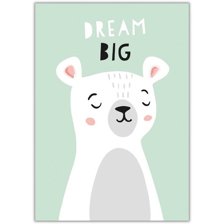 plakat miś marzyciel 21x30 cm