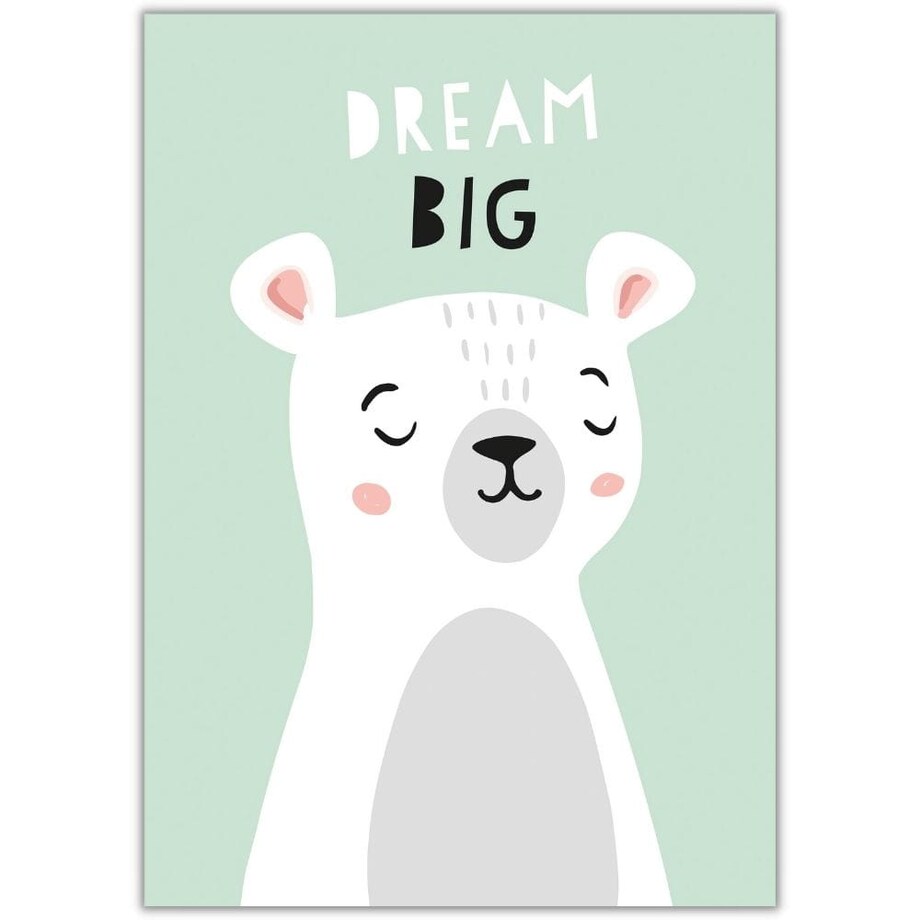 plakat miś marzyciel 21x30 cm