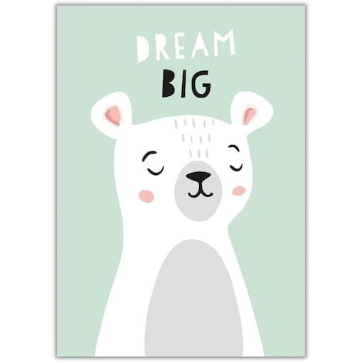 plakat miś marzyciel 21x30 cm