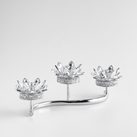 Świecznik potrójny Cristal shine wave