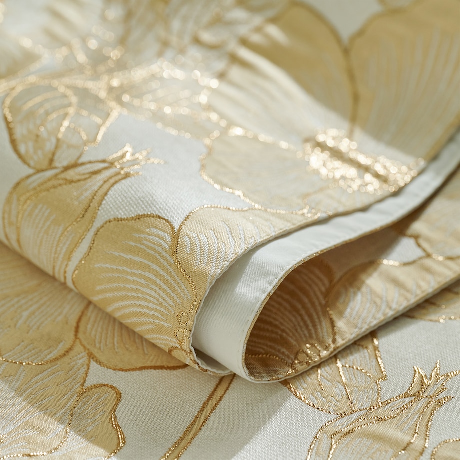 Bieżnik Żakardowy Makowka 40x180 cm z motywem kwiatowym