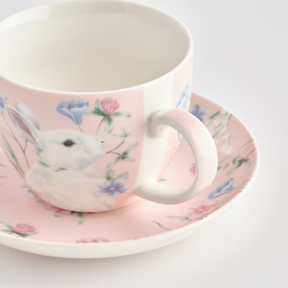 Filiżanka Ze Spodkiem Kirossi z motywem królika