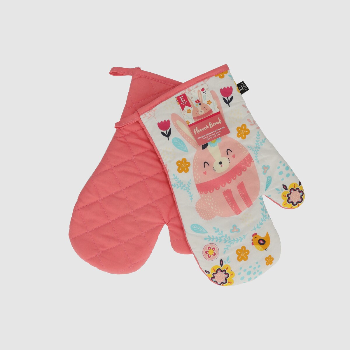 Komplet Rękawic Kuchennych Flower bomb 19x30 cm