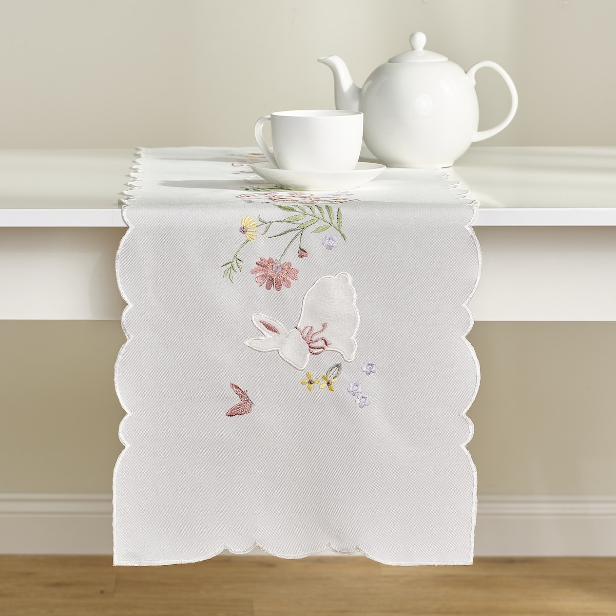 Bieżnik Haftowany Lapique 35x174 cm z motywem jajka